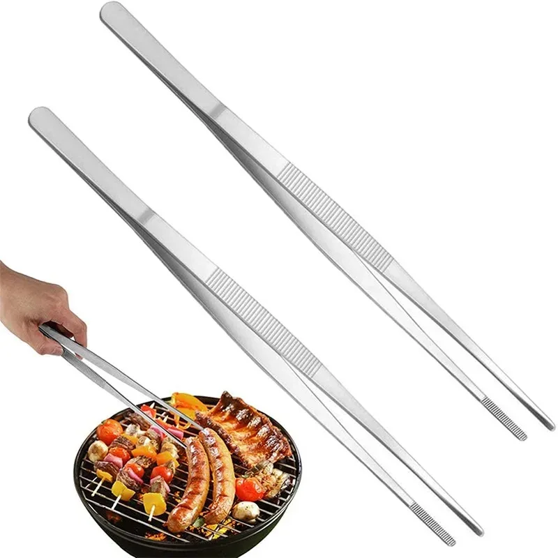  Pinça Multifuncional Inox para Churrasco e Cozinha