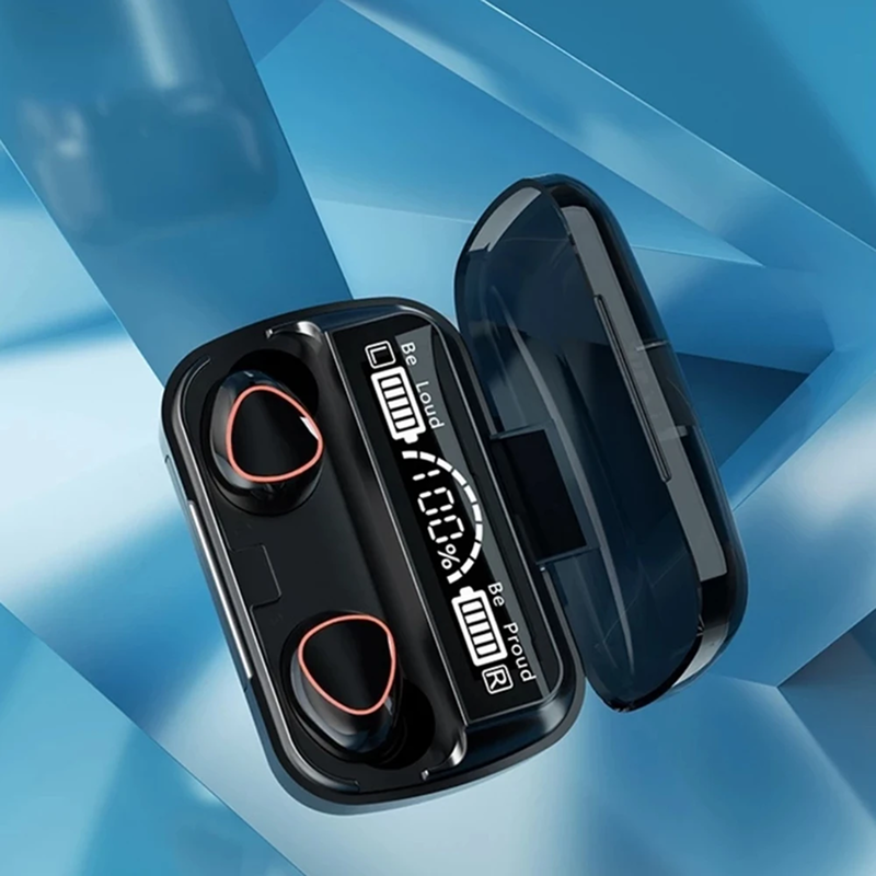 Fone de Ouvido Bluetooth 5.1 LED Digital