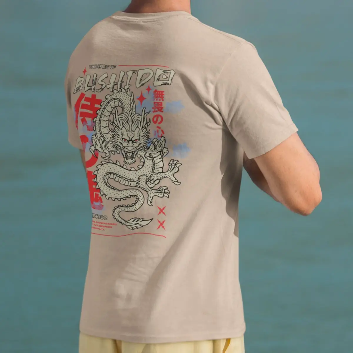 Camiseta Básica Masculina GuGi – Dragão Bushido Samurai