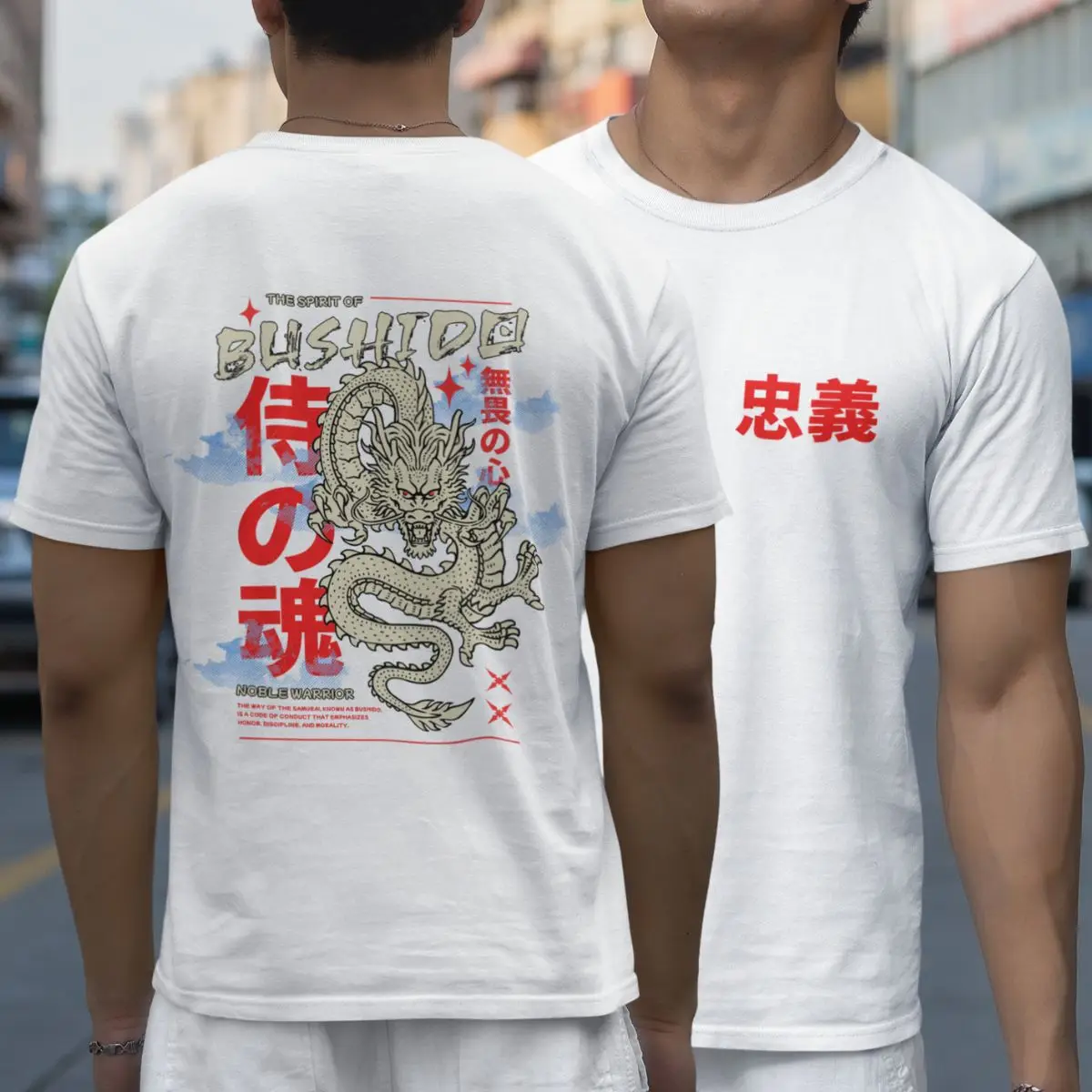 Camiseta Básica Masculina GuGi – Dragão Bushido Samurai