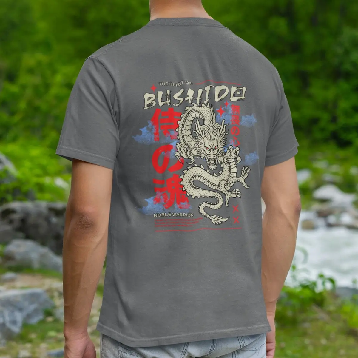 Camiseta Básica Masculina GuGi – Dragão Bushido Samurai