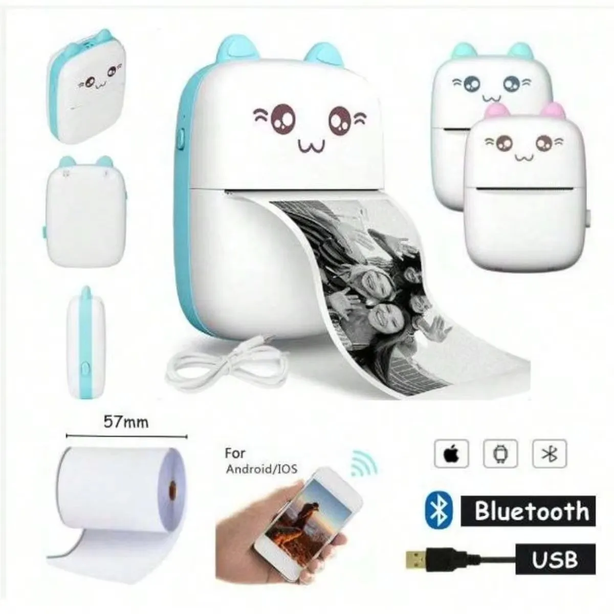 Mini Impressora Térmica Portátil