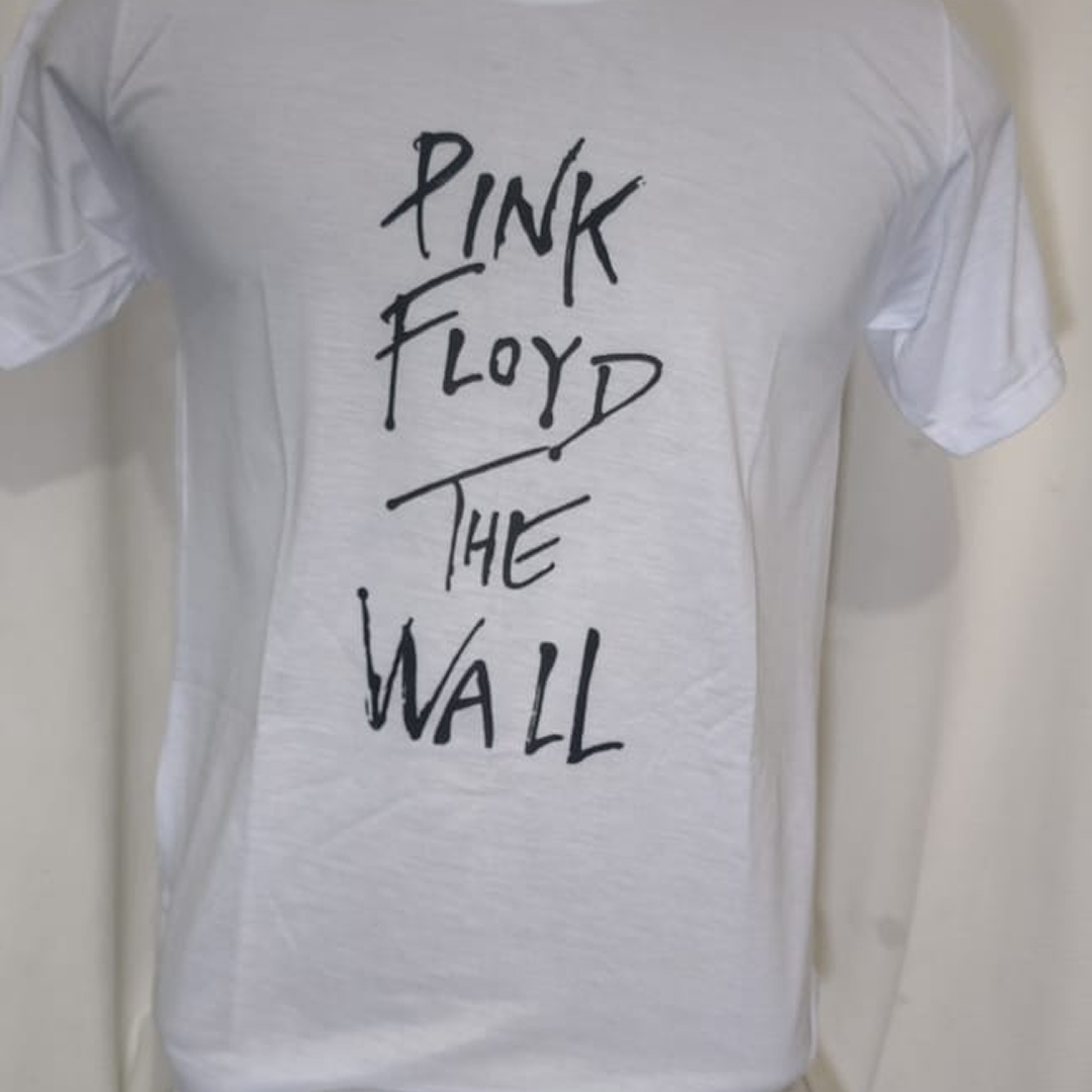  Camiseta Pink Floyd Branca Gola Redonda Tam P