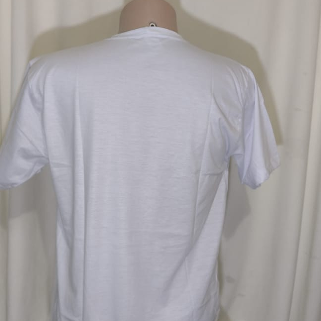 Camiseta Branca Gola Redonda