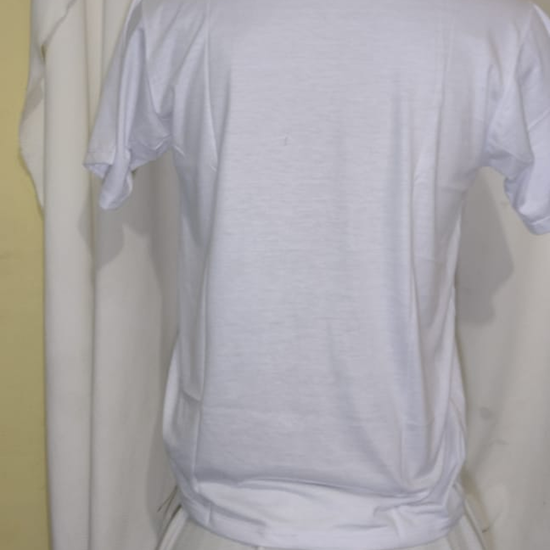 Camiseta Branca Gola Redonda | Estampa “Chama no Direct”