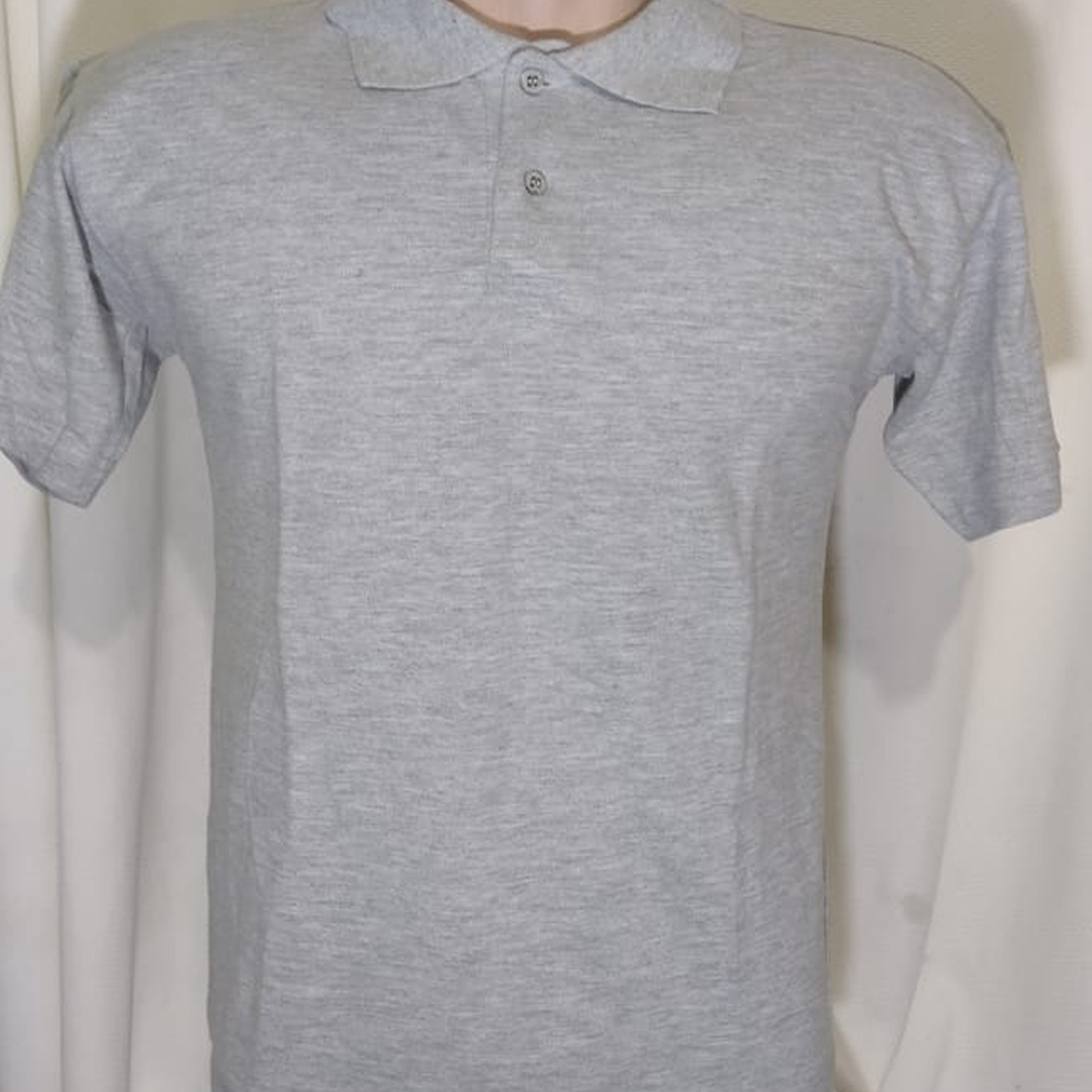 Camiseta Polo Cinza | Estampa Traseira dos Vingadores | Tam. P