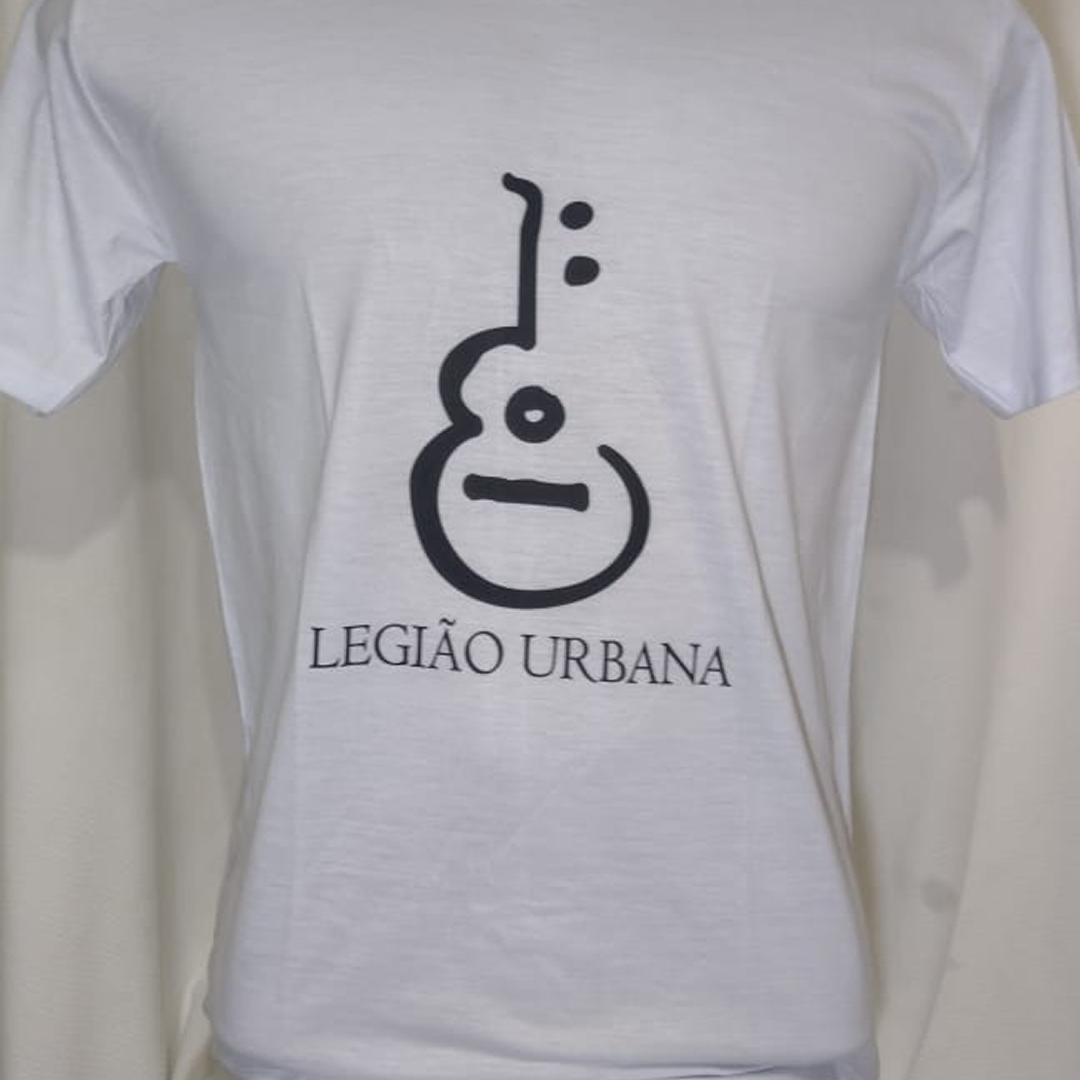  Camiseta Legião Urbana Branca Gola V Tam P