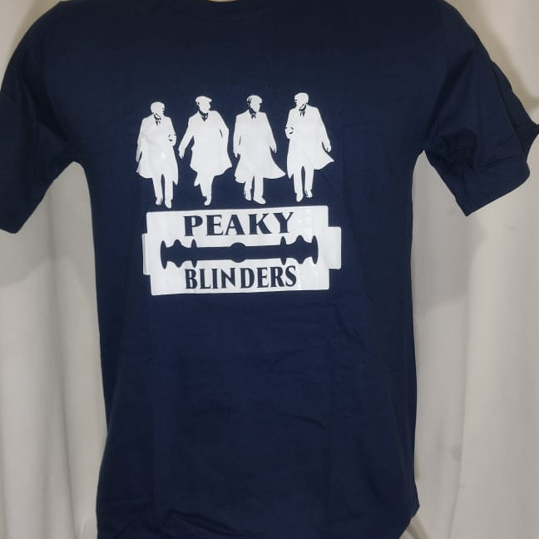  Camiseta Peaky Blinders Azul Marinho | Gola Redonda |