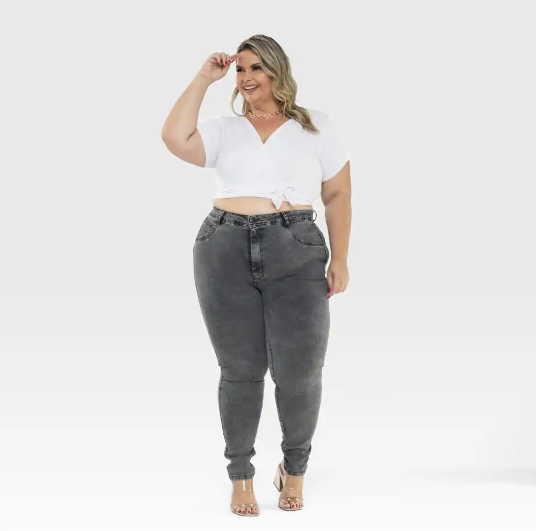 Calça Jeans Feminina Plus Size