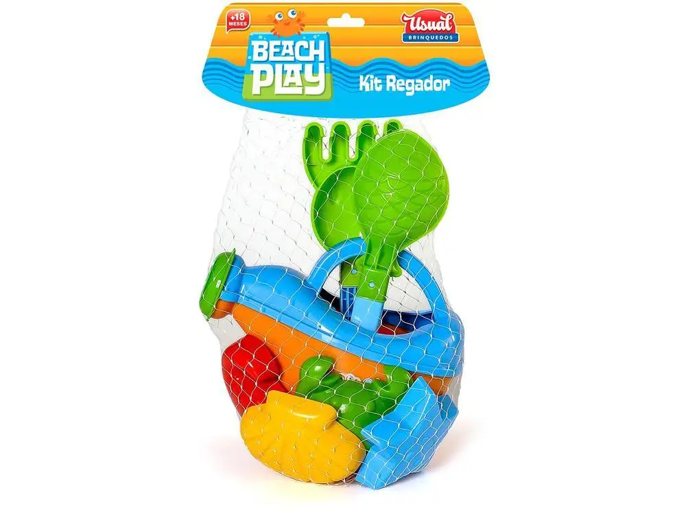 Kit Praia Infantil e Piscina Beach Play – Usual Brinquedos (6 Peças)
