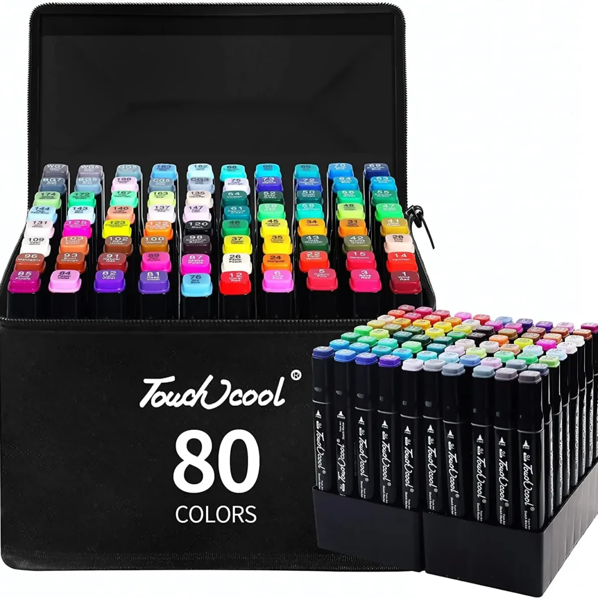  Kit Canetas Marcadores Coloridos Dupla Ponta